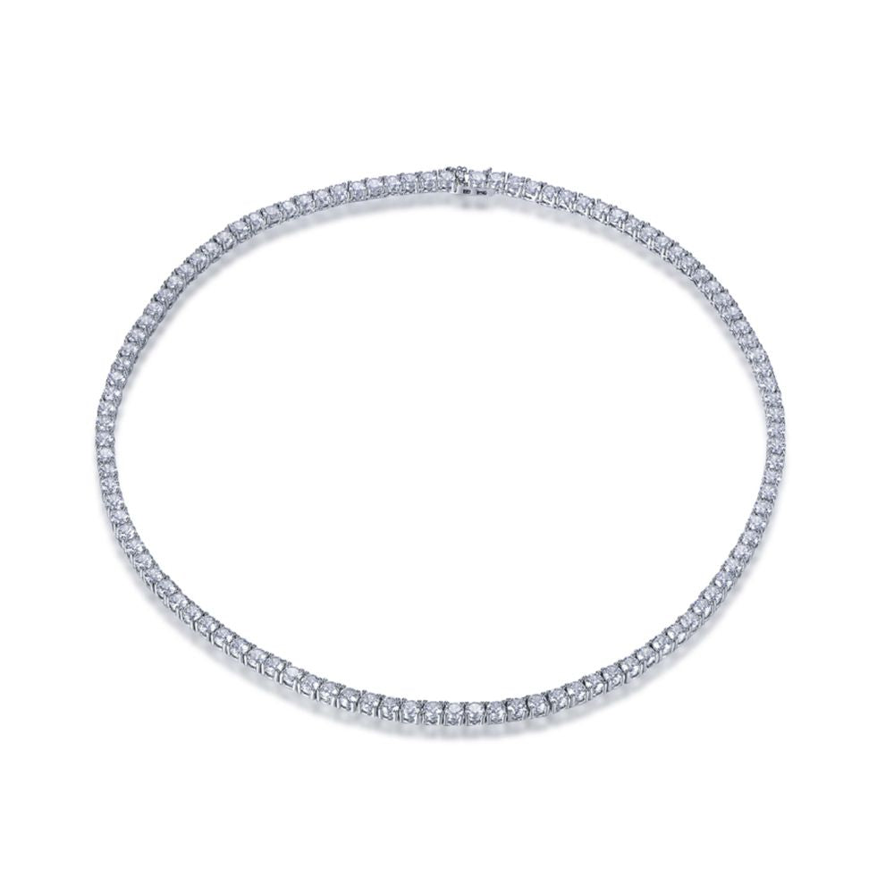 CZ Tennis necklace on a white background new collection Harrogate 