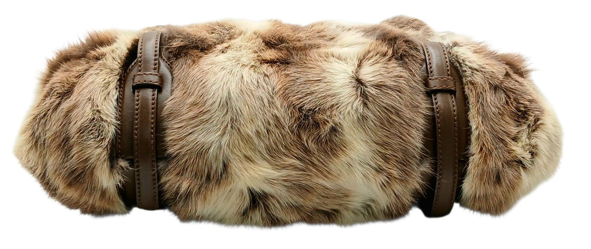 Vintage Gucci 85th Anniversary Rabbit Fur Horsebit Hobo Bag, Limited Edition 2006 - Pristine Condition