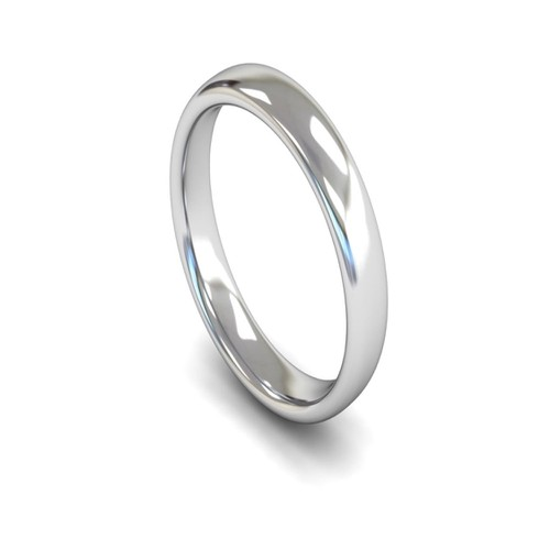 PLAIN TRADITIONAL FLAT MEN'S WEDDING RING