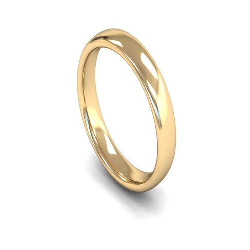 PLAIN TRADITIONAL FLAT MEN'S WEDDING RING