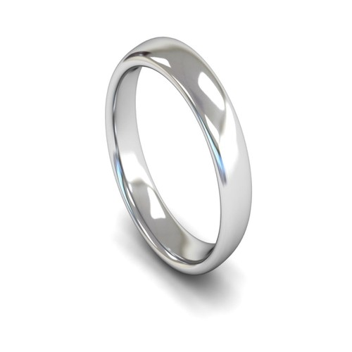 PLAIN TRADITIONAL SLIGHT COURT MEN'S WEDDING RING