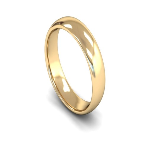 PLAIN TRADITIONAL COURT FLAT EDGED MEN'S WEDDING RING