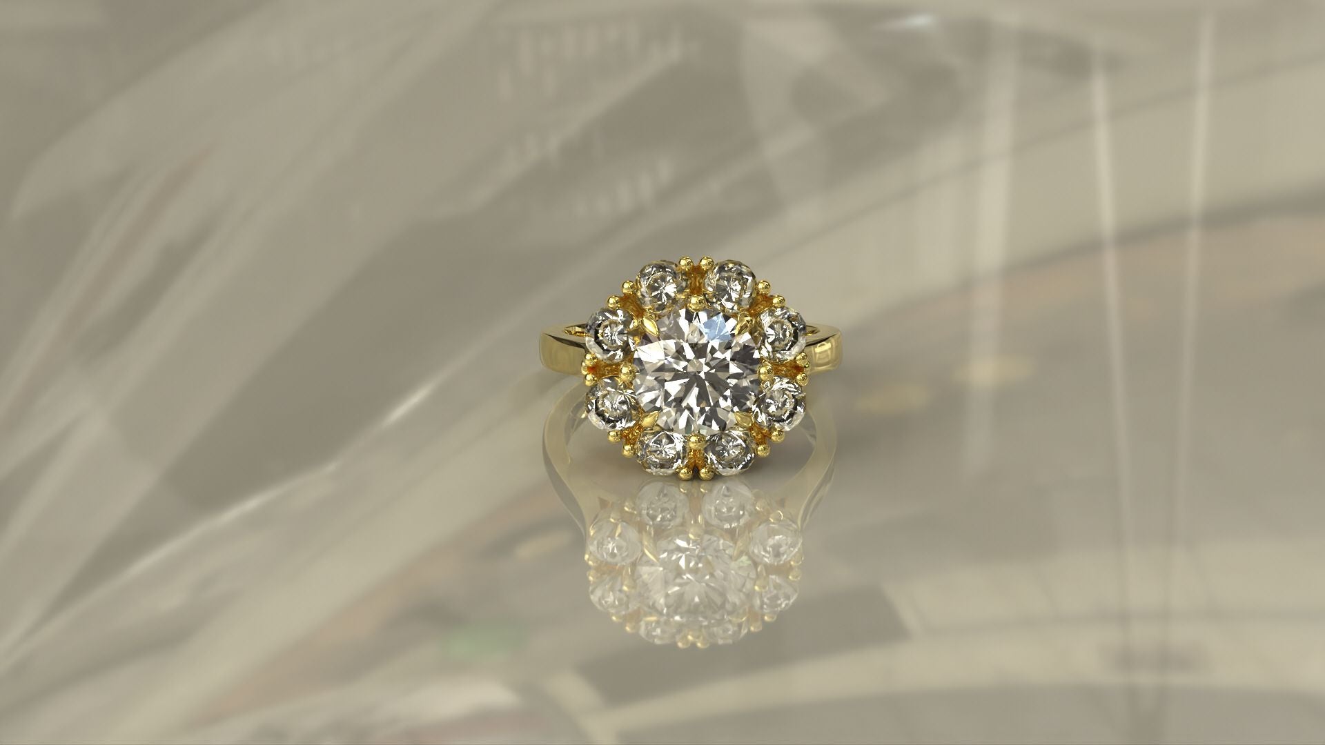 custom made diamond engagement ring in Harrogate Jewellers, Fogal and Barnes
