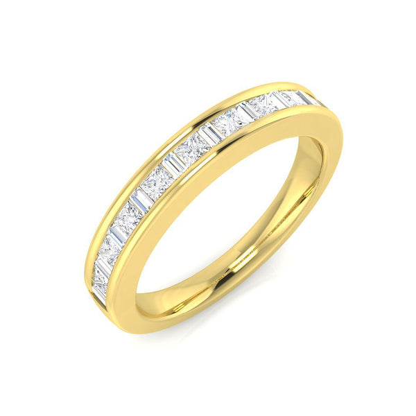 PRINCESS & BAGUETTE DIAMOND ETERNITY/WEDDING RING
