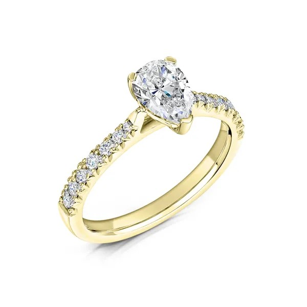 PEAR CUT DIAMOND SOLITAIRE ENGAGEMENT RING