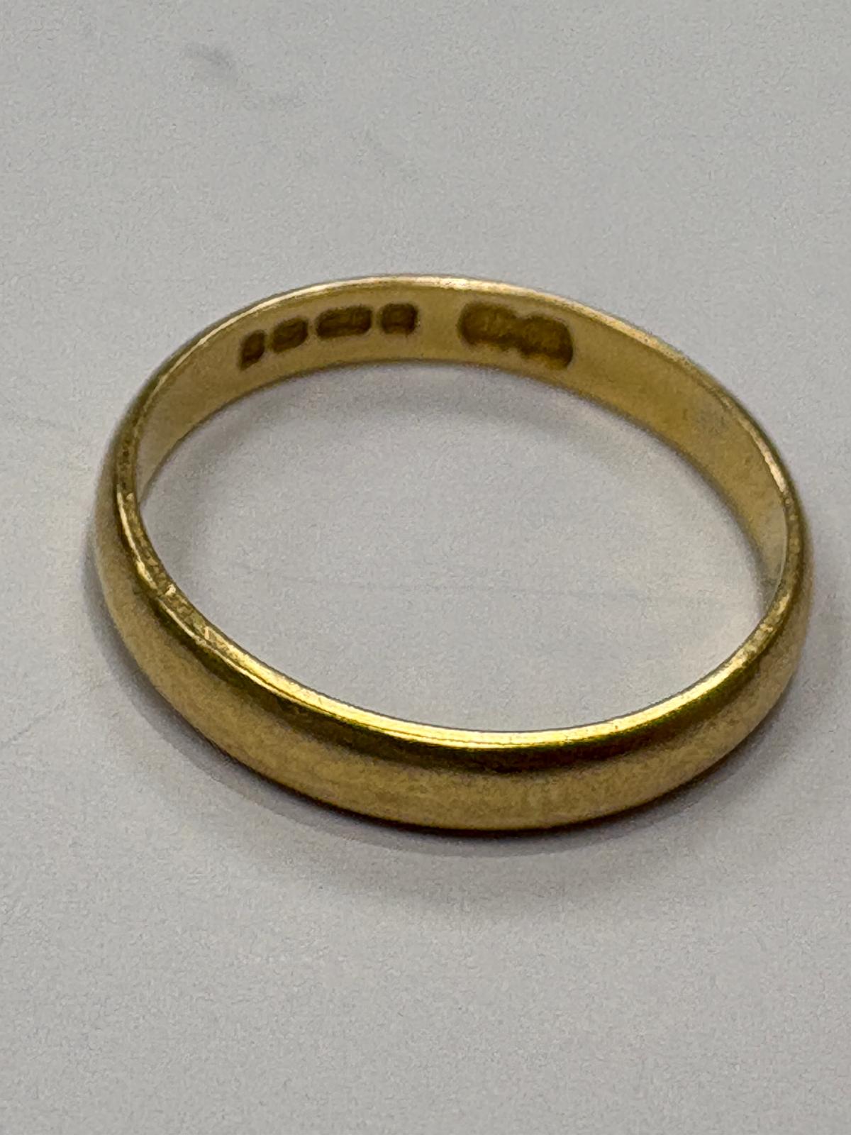 18k yellow gold wedding rings second hand jewellery harrogate 