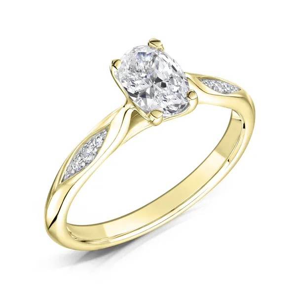 OVAL CUT DIAMOND SOLITAIRE ENGAGEMENT RING