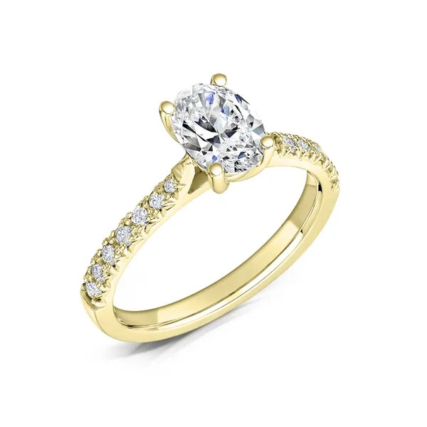 OVAL CUT DIAMOND SOLITAIRE ENGAGEMENT RING