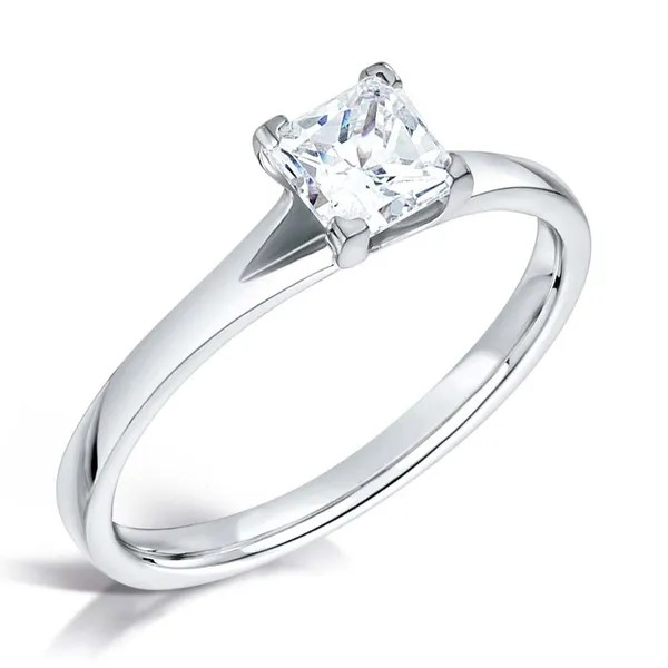 SOLITAIRE PRINCESS CUT DIAMOND ENGAGEMENT RING