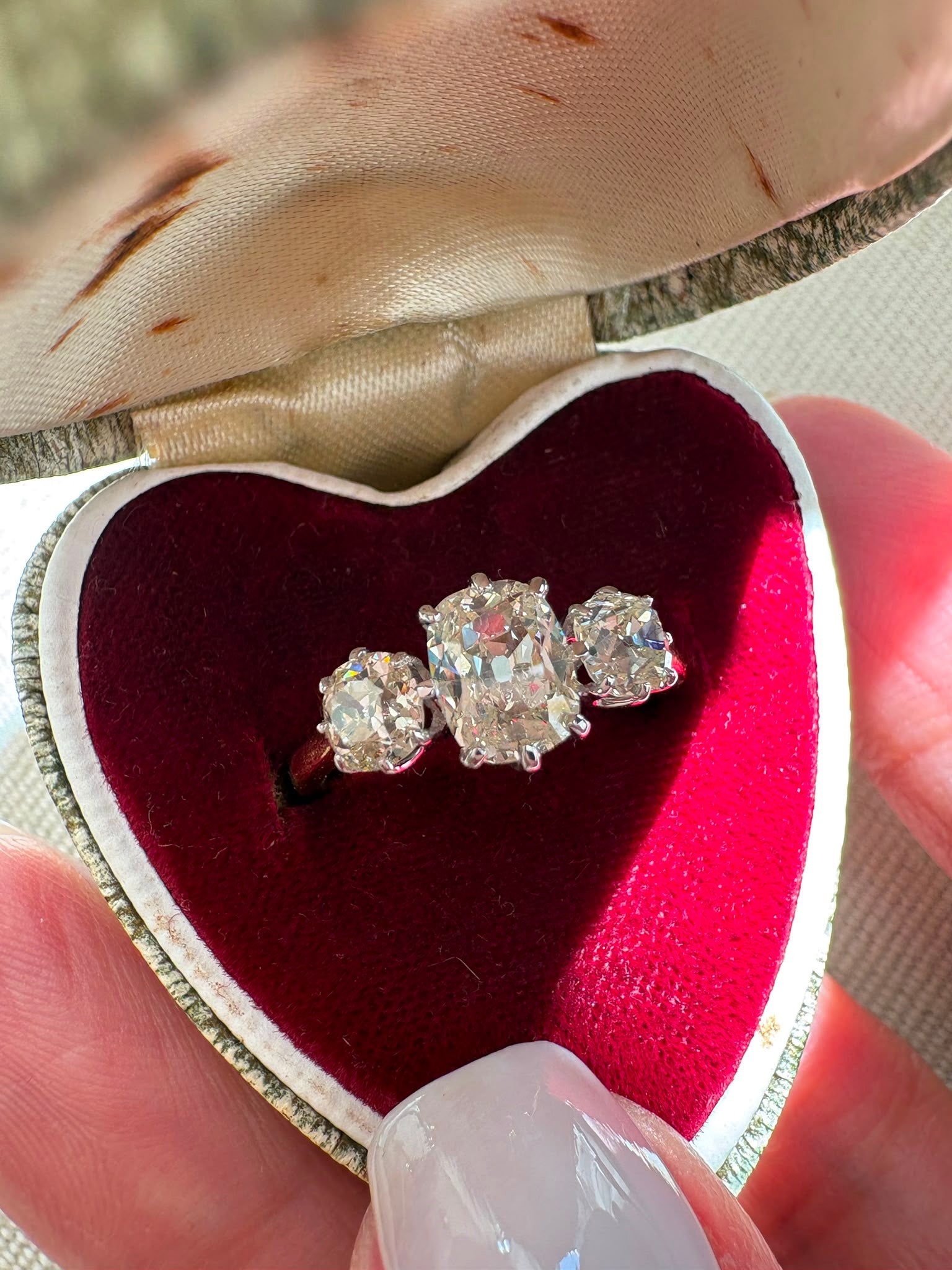 second hand vintage antique old mine cut diamonds Harrogate 18k yellow gold harrogate jewellers 