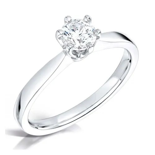 ROUND BRILLIANT CUT DIAMOND SOLITAIRE ENGAGEMENT RING