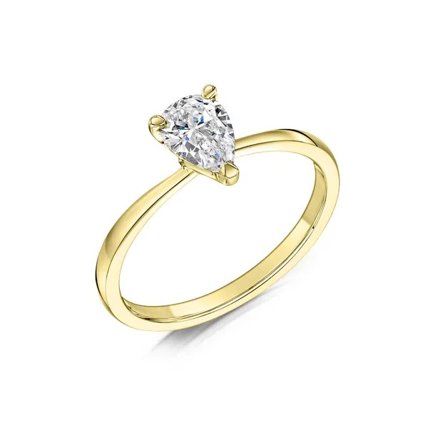 PEAR CUT DIAMOND SOLITAIRE ENGAGEMENT RING