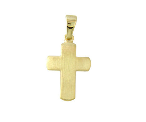 9K YELLOW GOLD GROSS PENDANT