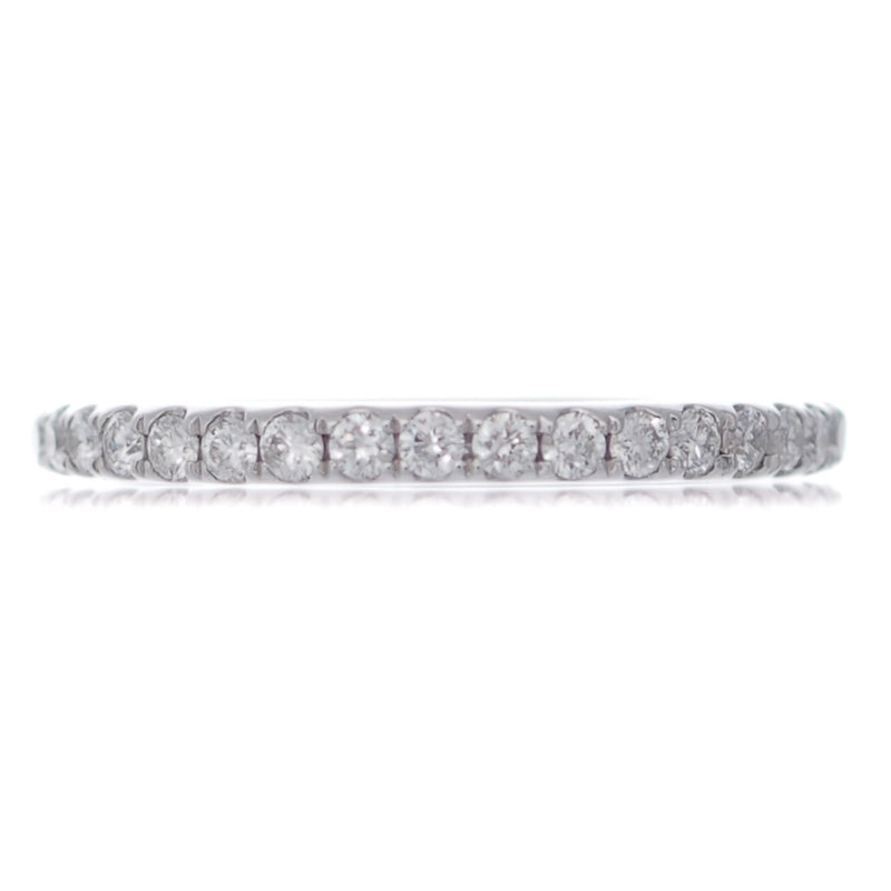 Full diamond set wedding band eternity platinum Harrogate jewellers Fogal and barnes 