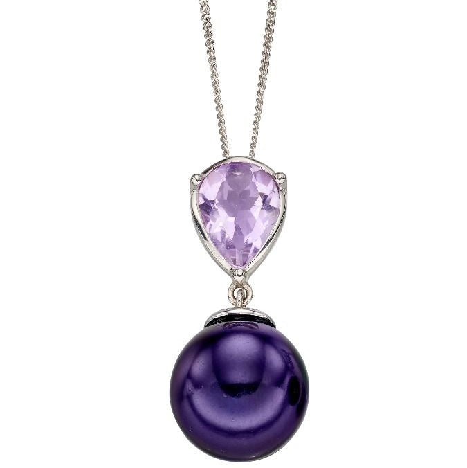 PEARL AND AMETHYST PENDANT